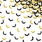 120pcs Bat Confetti, Bat Shaped Paper Scatter, Black&Gold Glitter